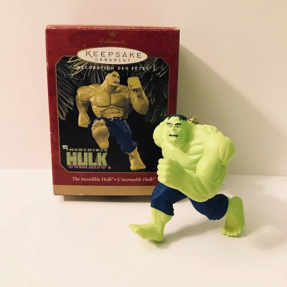 Vtg 1997 Hallmark Keepsake Ornament The Incredible Hulk Marvel Comics